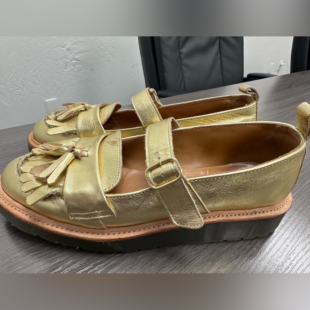 Dr Martens “Gold leaf” Penny loafers